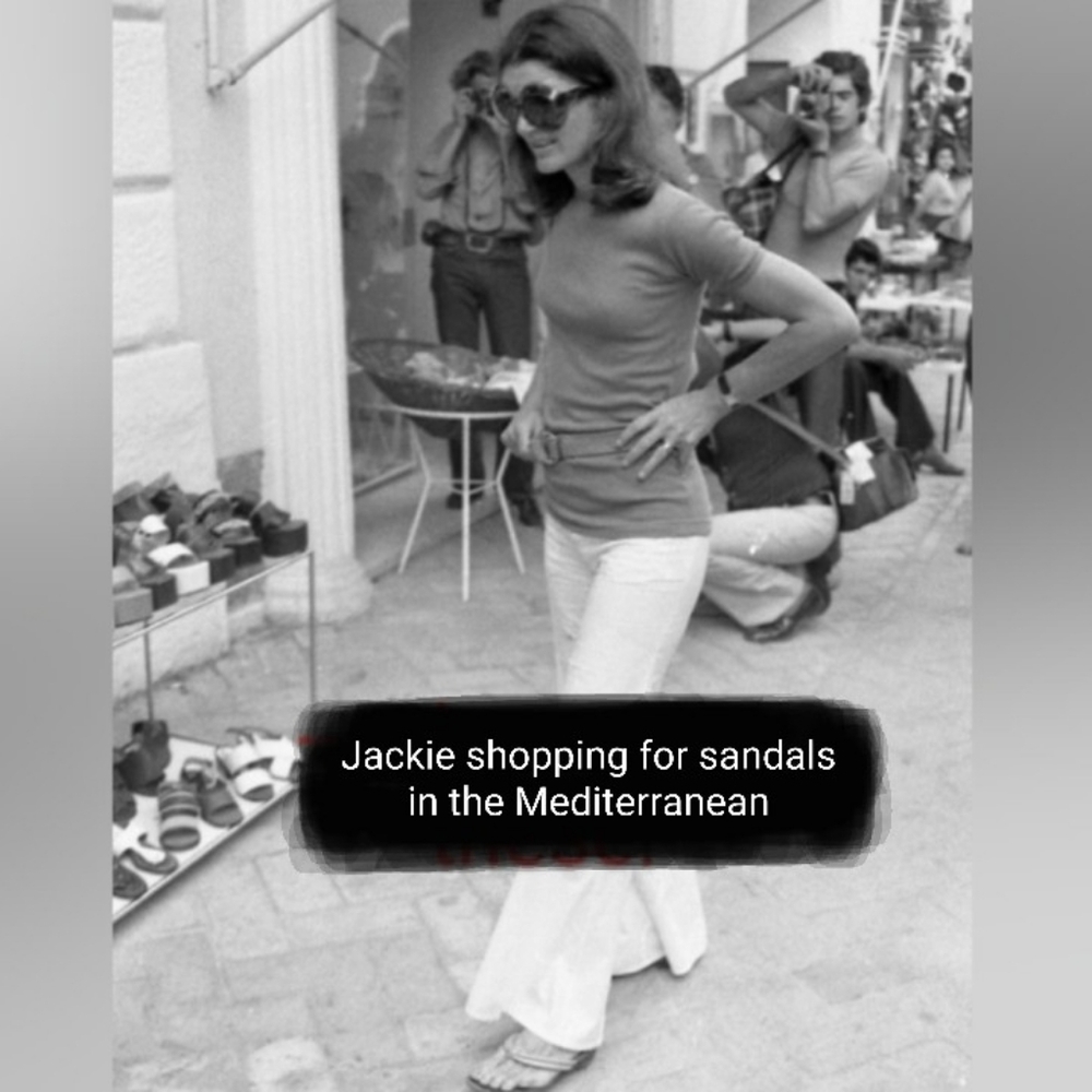 Jack Rogers Sandals Heels Wedge Thong Leather Jute Espadrille Medallion Gold 6 - Picture 11 of 12